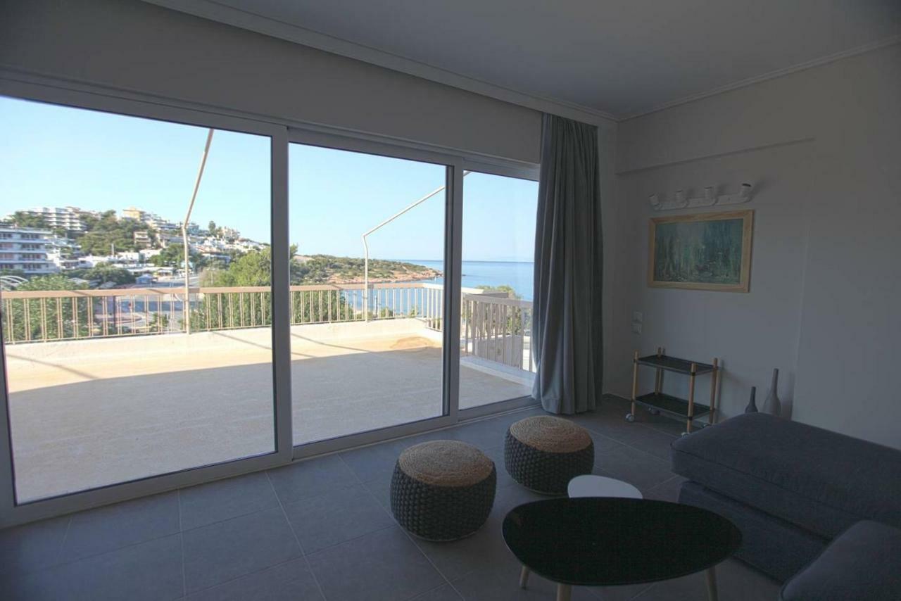 Seaside Renovated Top Floor Apartment Saronida Экстерьер фото