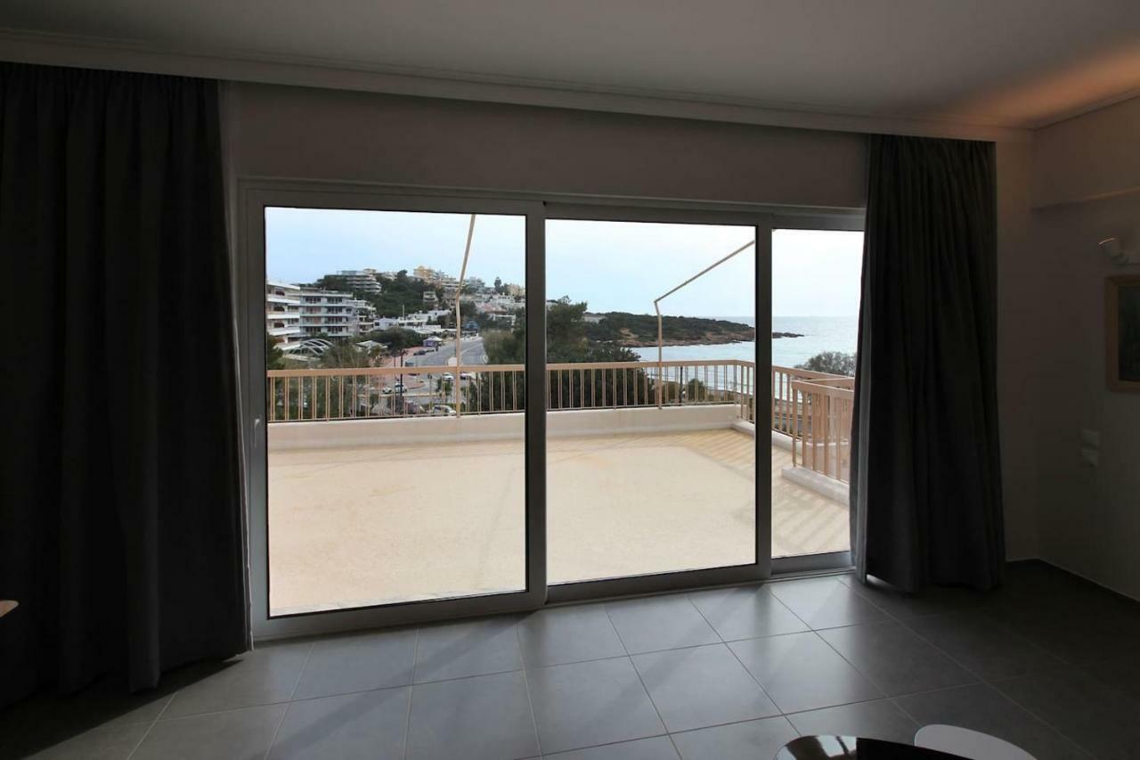 Seaside Renovated Top Floor Apartment Saronida Экстерьер фото